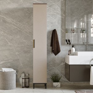 Artelibre - 15350100 ΝΤΟΥΛΑΠΙ ΠΟΛΛΑΠΛΩΝ ΧΡΗΣΕΩΝ ARTELIBRE CHELSFIELD ΚΑΦΕ/ΑΝΘΡΑΚΙ ΜΟΡΙΟΣΑΝΙΔΑ/ΜΕΤΑΛΛΟ 29.5X29.5X183.6CM