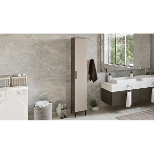 Artelibre - 15350100 ΝΤΟΥΛΑΠΙ ΠΟΛΛΑΠΛΩΝ ΧΡΗΣΕΩΝ ARTELIBRE CHELSFIELD ΚΑΦΕ/ΑΝΘΡΑΚΙ ΜΟΡΙΟΣΑΝΙΔΑ/ΜΕΤΑΛΛΟ 29.5X29.5X183.6CM