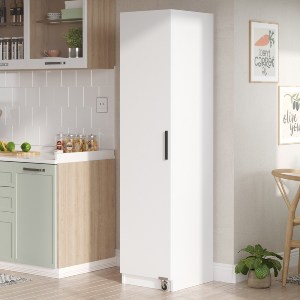 Artelibre - 15350103 ΝΤΟΥΛΑΠΙ ΤΡΟΦΙΜΩΝ ARTELIBRE COLNEY ΛΕΥΚΟ ΜΟΡΙΟΣΑΝΙΔΑ 41.7X44.3X176.4CM