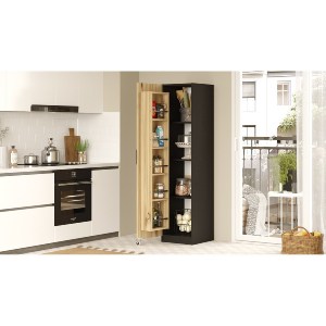 Artelibre - 15350104 ΝΤΟΥΛΑΠΙ ΤΡΟΦΙΜΩΝ ARTELIBRE COLNEY ΦΥΣΙΚΟ/ΜΑΥΡΟ ΜΟΡΙΟΣΑΝΙΔΑ 41.7X44.3X176.4CM