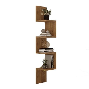 Artelibre - 15350117 ΡΑΦΙ ΤΟΙΧΟΥ ARTELIBRE DULWICH ΠΕΥΚΟ ΜΟΡΙΟΣΑΝΙΔΑ 22X22X117.2CM