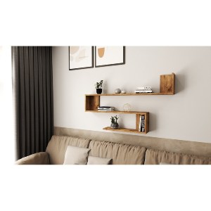 Artelibre - 15350119 ΡΑΦΙ ΤΟΙΧΟΥ ARTELIBRE EALING ΠΕΥΚΟ ΜΟΡΙΟΣΑΝΙΔΑ 120X145X71.4CM