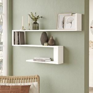 Artelibre - 15350120 ΡΑΦΙ ΤΟΙΧΟΥ ARTELIBRE EALING ΛΕΥΚΟ ΜΟΡΙΟΣΑΝΙΔΑ 120X145X71.4CM