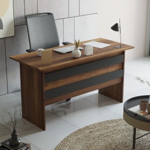 Artelibre - 15350128 ΓΡΑΦΕΙΟ ARTELIBRE EASTCOTE BAROQUE/ΑΝΘΡΑΚΙ ΜΟΡΙΟΣΑΝΙΔΑ 140X60X73.8CM