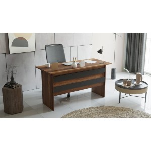 Artelibre - 15350128 ΓΡΑΦΕΙΟ ARTELIBRE EASTCOTE BAROQUE/ΑΝΘΡΑΚΙ ΜΟΡΙΟΣΑΝΙΔΑ 140X60X73.8CM