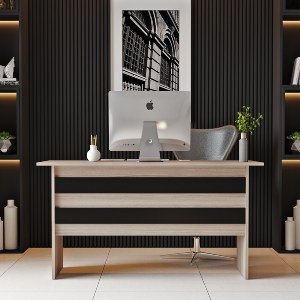 Artelibre - 15350129 ΓΡΑΦΕΙΟ ARTELIBRE EASTCOTE ΟΞΙΑ/ΜΑΥΡΟ ΜΟΡΙΟΣΑΝΙΔΑ 140X60X73.8CM