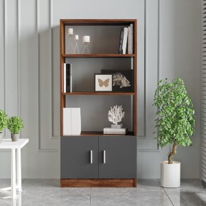 Artelibre - 15350130 ΒΙΒΛΙΟΘΗΚΗ ARTELIBRE EDGWARE BAROQUE/ΑΝΘΡΑΚΙ ΜΟΡΙΟΣΑΝΙΔΑ 63.6X37.6X140CM
