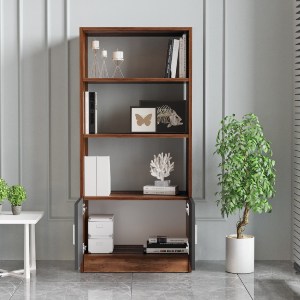 Artelibre - 15350130 ΒΙΒΛΙΟΘΗΚΗ ARTELIBRE EDGWARE BAROQUE/ΑΝΘΡΑΚΙ ΜΟΡΙΟΣΑΝΙΔΑ 63.6X37.6X140CM
