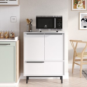 Artelibre - 15350140 ΝΤΟΥΛΑΠΙ ΠΟΛΛΑΠΛΩΝ ΧΡΗΣΕΩΝ ARTELIBRE ERITH ΛΕΥΚΟ ΜΟΡΙΟΣΑΝΙΔΑ/ΜΕΤΑΛΛΟ 35.5X74.8X90.4CM