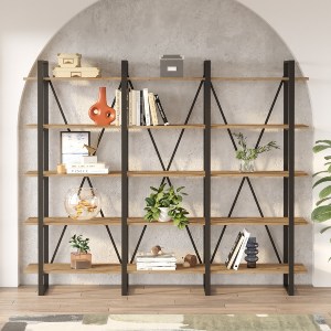 Artelibre - 15350145 ΒΙΒΛΙΟΘΗΚΗ ARTELIBRE FROGNAL ΠΕΥΚΟ/ΜΑΥΡΟ ΜΟΡΙΟΣΑΝΙΔΑ/ΜΕΤΑΛΛΟ 219.6X29.5X180CM