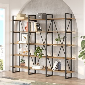 Artelibre - 15350145 ΒΙΒΛΙΟΘΗΚΗ ARTELIBRE FROGNAL ΠΕΥΚΟ/ΜΑΥΡΟ ΜΟΡΙΟΣΑΝΙΔΑ/ΜΕΤΑΛΛΟ 219.6X29.5X180CM