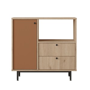 Artelibre - 15350148 ΝΤΟΥΛΑΠΙ ΚΟΥΖΙΝΑΣ ARTELIBRE GLASGOW ΦΥΣΙΚΟ/ΚΕΡΑΜΙΔΙ ΜΟΡΙΟΣΑΝΙΔΑ/ΜΕΛΑΜΙΝΗ 88X35.5X85CM