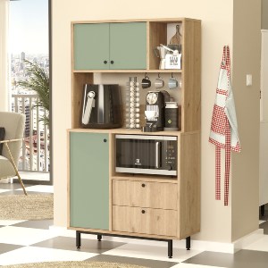 Artelibre - 15350150 ΝΤΟΥΛΑΠΙ ΚΟΥΖΙΝΑΣ ARTELIBRE EDINBURGH ΦΥΣΙΚΟ/ΦΥΣΤΙΚΙ ΜΟΡΙΟΣΑΝΙΔΑ/ΜΕΛΑΜΙΝΗ 88X35.5XX161.2CM