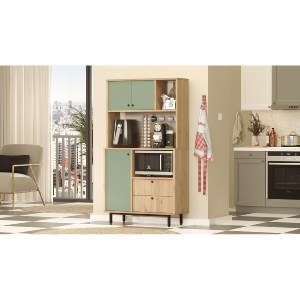 Artelibre - 15350150 ΝΤΟΥΛΑΠΙ ΚΟΥΖΙΝΑΣ ARTELIBRE EDINBURGH ΦΥΣΙΚΟ/ΦΥΣΤΙΚΙ ΜΟΡΙΟΣΑΝΙΔΑ/ΜΕΛΑΜΙΝΗ 88X35.5XX161.2CM