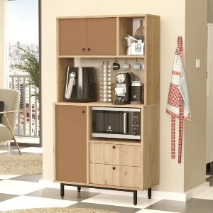 Artelibre - 15350151 ΝΤΟΥΛΑΠΙ ΚΟΥΖΙΝΑΣ ARTELIBRE EDINBURGH ΦΥΣΙΚΟ/ΚΕΡΑΜΙΔΙ ΜΟΡΙΟΣΑΝΙΔΑ/ΜΕΛΑΜΙΝΗ 88X35.5XX161.2CM
