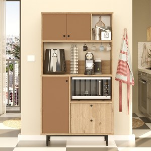 Artelibre - 15350151 ΝΤΟΥΛΑΠΙ ΚΟΥΖΙΝΑΣ ARTELIBRE EDINBURGH ΦΥΣΙΚΟ/ΚΕΡΑΜΙΔΙ ΜΟΡΙΟΣΑΝΙΔΑ/ΜΕΛΑΜΙΝΗ 88X35.5XX161.2CM