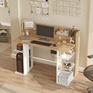 Artelibre - 15350153 ΓΡΑΦΕΙΟ ARTELIBRE FIFE ΦΥΣΙΚΟ/ΛΕΥΚΟ ΜΟΡΙΟΣΑΝΙΔΑ/ΜΕΛΑΜΙΝΗ 124X58X98CM