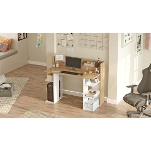 Artelibre - 15350153 ΓΡΑΦΕΙΟ ARTELIBRE FIFE ΦΥΣΙΚΟ/ΛΕΥΚΟ ΜΟΡΙΟΣΑΝΙΔΑ/ΜΕΛΑΜΙΝΗ 124X58X98CM