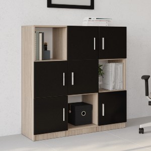 Artelibre - 15350159 ΒΙΒΛΙΟΘΗΚΗ ARTELIBRE ELMSTEAD ΟΞΙΑ/ΜΑΥΡΟ ΜΟΡΙΟΣΑΝΙΔΑ/ΜΕΛΑΜΙΝΗ 119.9X37.6X121.8CM