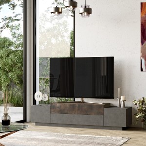 Artelibre - 15350171 ΕΠΙΠΛΟ ΤΗΛΕΟΡΑΣΗΣ ARTELIBRE AYRSHIRE ΓΚΡΙ ΜΕ ΕΦΕ ΤΣΙΜΕΝΤΟ/ΜΠΡΟΝΖΕ ΜΟΡΙΟΣΑΝΙΔΑ/ΜΕΛΑΜΙΝΗ 160X37.3X38.7CM