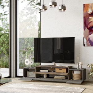 Artelibre - 15350171 ΕΠΙΠΛΟ ΤΗΛΕΟΡΑΣΗΣ ARTELIBRE AYRSHIRE ΓΚΡΙ ΜΕ ΕΦΕ ΤΣΙΜΕΝΤΟ/ΜΠΡΟΝΖΕ ΜΟΡΙΟΣΑΝΙΔΑ/ΜΕΛΑΜΙΝΗ 160X37.3X38.7CM