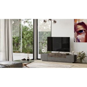 Artelibre - 15350171 ΕΠΙΠΛΟ ΤΗΛΕΟΡΑΣΗΣ ARTELIBRE AYRSHIRE ΓΚΡΙ ΜΕ ΕΦΕ ΤΣΙΜΕΝΤΟ/ΜΠΡΟΝΖΕ ΜΟΡΙΟΣΑΝΙΔΑ/ΜΕΛΑΜΙΝΗ 160X37.3X38.7CM