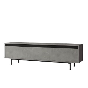 Artelibre - 15350182 ΕΠΙΠΛΟ ΤΗΛΕΟΡΑΣΗΣ ARTELIBRE MIDLOTHIAN ΓΚΡΙ ΜΕ ΕΦΕ ΤΣΙΜΕΝΤΟ/ΜΑΥΡΟ ΜΟΡΙΟΣΑΝΙΔΑ/ΜΕΤΑΛΛΟ 160X35.5X45.2CM