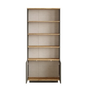 Artelibre - 15350190 ΒΙΒΛΙΟΘΗΚΗ ARTELIBRE CLACK ΠΕΥΚΟ/ΑΝΘΡΑΚΙ ΜΟΡΙΟΣΑΝΙΔΑ/ΜΕΛΑΜΙΝΗ 75.1X26.8X168.3CM