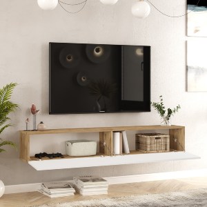 Artelibre - 15350191 ΕΠΙΠΛΟ ΤΗΛΕΟΡΑΣΗΣ ARTELIBRE EILEANAN ΠΕΥΚΟ/ΛΕΥΚΟ ΜΕ ΣΧΕΔΙΟ ΜΟΡΙΟΣΑΝΙΔΑ/ΜΕΛΑΜΙΝΗ 180X31.6X29.6CM