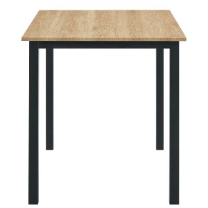 Artelibre - 15380001 ΤΡΑΠΕΖΙ ΤΡΑΠΕΖΑΡΙΑΣ ARTELIBRE VERDELL SONOMA/ΜΑΥΡΟ ΜΕΤΑΛΛΟ/ΜΟΡΙΟΣΑΝΙΔΑ 110X70X76CM