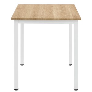 Artelibre - 15380002 ΤΡΑΠΕΖΙ ΤΡΑΠΕΖΑΡΙΑΣ ARTELIBRE VERDELL SONOMA/ΛΕΥΚΟ ΜΕΤΑΛΛΟ/ΜΟΡΙΟΣΑΝΙΔΑ 110X70X76CM