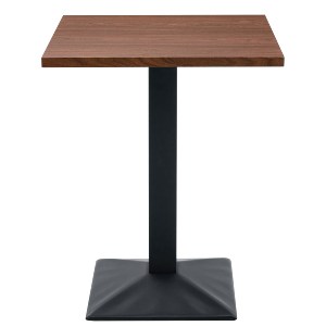 Artelibre - 15380005 ΤΡΑΠΕΖΙ ΤΡΑΠΕΖΑΡΙΑΣ ARTELIBRE BROOKWYN ΚΑΡΥΔΙ/ΜΑΥΡΟ ΜΕΤΑΛΛΟ/ΜΟΡΙΟΣΑΝΙΔΑ 60X60X74CM