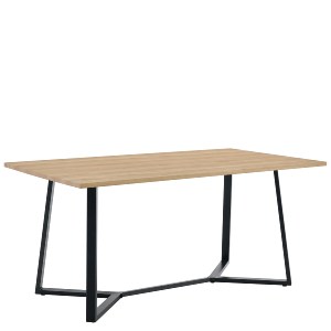 Artelibre - 15380007 ΤΡΑΠΕΖΙ ΤΡΑΠΕΖΑΡΙΑΣ ARTELIBRE DUNSMERE SONOMA/ΜΑΥΡΟ ΜΕΤΑΛΛΟ/ΜΟΡΙΟΣΑΝΙΔΑ 160X90X75CM