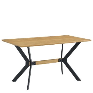 Artelibre - 15380012 ΤΡΑΠΕΖΙ ΤΡΑΠΕΖΑΡΙΑΣ ARTELIBRE ELDRIDGE SONOMA/ΜΑΥΡΟ ΜΕΤΑΛΛΟ/ΜΟΡΙΟΣΑΝΙΔΑ 160X80X74CM