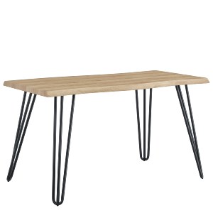 Artelibre - 15380016 ΤΡΑΠΕΖΙ ΤΡΑΠΕΖΑΡΙΑΣ ARTELIBRE BRANWELL SONOMA/ΜΑΥΡΟ ΜΕΤΑΛΛΟ/ΜΟΡΙΟΣΑΝΙΔΑ 140X70X77.5CM