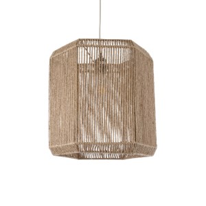 glo-00519-00519_2 GLOBOSTAR® CAYMAN 00519 BOHO ΚΡΕΜΑΣΤΟ ΦΩΤΙΣΤΙΚΟ ΠΛΕΓΜΑ ΜΟΝΟΦΩΤΟ 1 X E27 IP20 ΜΠΕΖ ΣΧΟΙΝΙ -