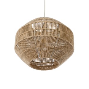 glo-00522-00522_6 GLOBOSTAR® CAYMAN 00522 BOHO ΚΡΕΜΑΣΤΟ ΦΩΤΙΣΤΙΚΟ ΠΛΕΓΜΑ ΜΟΝΟΦΩΤΟ 1 X E27 IP20 ΜΠΕΖ ΣΧΟΙΝΙ -