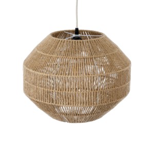 glo-00522-00522_7 GLOBOSTAR® CAYMAN 00522 BOHO ΚΡΕΜΑΣΤΟ ΦΩΤΙΣΤΙΚΟ ΠΛΕΓΜΑ ΜΟΝΟΦΩΤΟ 1 X E27 IP20 ΜΠΕΖ ΣΧΟΙΝΙ -