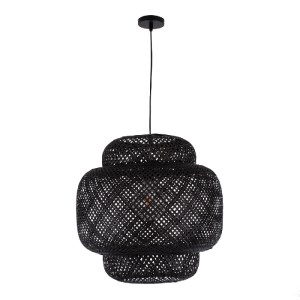 glo-00579-00579_3 GLOBOSTAR® MALDIVES 00579 BOHO ΚΡΕΜΑΣΤΟ ΦΩΤΙΣΤΙΚΟ ΠΛΕΓΜΑ ΜΟΝΟΦΩΤΟ 1 X E27 IP20 ΜΑΥΡΟ ΞΥΛΟ 