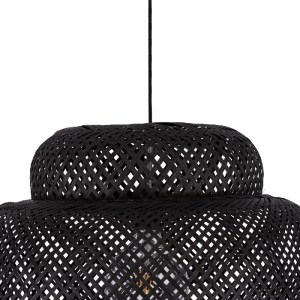 glo-00579-00579_7 GLOBOSTAR® MALDIVES 00579 BOHO ΚΡΕΜΑΣΤΟ ΦΩΤΙΣΤΙΚΟ ΠΛΕΓΜΑ ΜΟΝΟΦΩΤΟ 1 X E27 IP20 ΜΑΥΡΟ ΞΥΛΟ 