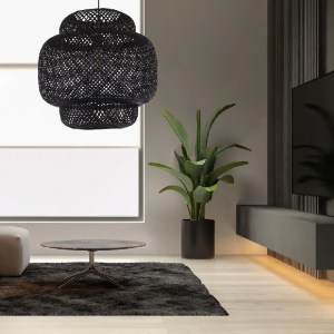glo-00579-post_64 GLOBOSTAR® MALDIVES 00579 BOHO ΚΡΕΜΑΣΤΟ ΦΩΤΙΣΤΙΚΟ ΠΛΕΓΜΑ ΜΟΝΟΦΩΤΟ 1 X E27 IP20 ΜΑΥΡΟ ΞΥΛΟ 