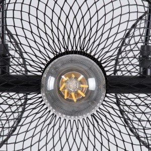 glo-00586-00586_7 GLOBOSTAR® VERONA 00586 ΜΟΝΤΕΡΝΟ ΚΡΕΜΑΣΤΟ ΦΩΤΙΣΤΙΚΟ ΡΑΓΑ ΤΡΙΦΩΤΟ 3 X E27 IP20 ΜΑΥΡΟ & ΧΡΥΣ