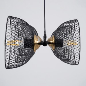glo-00587-00587_5 GLOBOSTAR® VERONA 00587 ΜΟΝΤΕΡΝΟ ΚΡΕΜΑΣΤΟ ΦΩΤΙΣΤΙΚΟ ΡΑΓΑ ΠΟΛΥΦΩΤΟ 6 X E27 IP20 ΜΑΥΡΟ & ΧΡΥ
