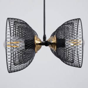 glo-00588-00588_4 GLOBOSTAR® VERONA 00588 ΜΟΝΤΕΡΝΟ ΚΡΕΜΑΣΤΟ ΦΩΤΙΣΤΙΚΟ ΡΑΓΑ ΠΟΛΥΦΩΤΟ 9 X E27 ΜΑΥΡΟ & ΧΡΥΣΟ ΜΕ
