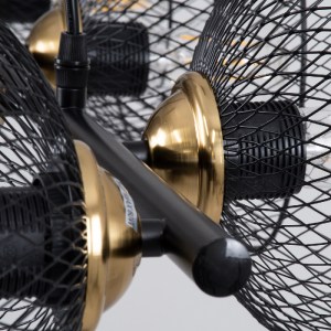 glo-00588-00588_7 GLOBOSTAR® VERONA 00588 ΜΟΝΤΕΡΝΟ ΚΡΕΜΑΣΤΟ ΦΩΤΙΣΤΙΚΟ ΡΑΓΑ ΠΟΛΥΦΩΤΟ 9 X E27 ΜΑΥΡΟ & ΧΡΥΣΟ ΜΕ