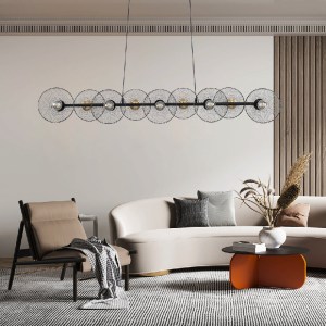 glo-00588-post_60 GLOBOSTAR® VERONA 00588 ΜΟΝΤΕΡΝΟ ΚΡΕΜΑΣΤΟ ΦΩΤΙΣΤΙΚΟ ΡΑΓΑ ΠΟΛΥΦΩΤΟ 9 X E27 ΜΑΥΡΟ & ΧΡΥΣΟ ΜΕ