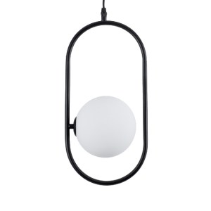 glo-00589-00589_4 GLOBOSTAR® HAMBURG 00589 ΜΟΝΤΕΡΝΟ ΚΡΕΜΑΣΤΟ ΦΩΤΙΣΤΙΚΟ ΜΠΑΛΑ ΜΟΝΟΦΩΤΟ 1 X G9 ΜΑΥΡΟ ΜΕΤΑΛΛΟ Μ