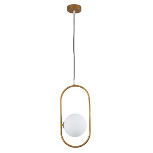 glo-00590-00590_3 GLOBOSTAR® HAMBURG 00590 ΜΟΝΤΕΡΝΟ ΚΡΕΜΑΣΤΟ ΦΩΤΙΣΤΙΚΟ ΜΠΑΛΑ ΜΟΝΟΦΩΤΟ 1 X G9 ΧΡΥΣΟ ΜΕΤΑΛΛΟ Μ