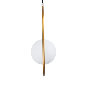 glo-00590-00590_5 GLOBOSTAR® HAMBURG 00590 ΜΟΝΤΕΡΝΟ ΚΡΕΜΑΣΤΟ ΦΩΤΙΣΤΙΚΟ ΜΠΑΛΑ ΜΟΝΟΦΩΤΟ 1 X G9 ΧΡΥΣΟ ΜΕΤΑΛΛΟ Μ