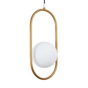 glo-00590-00590_6 GLOBOSTAR® HAMBURG 00590 ΜΟΝΤΕΡΝΟ ΚΡΕΜΑΣΤΟ ΦΩΤΙΣΤΙΚΟ ΜΠΑΛΑ ΜΟΝΟΦΩΤΟ 1 X G9 ΧΡΥΣΟ ΜΕΤΑΛΛΟ Μ